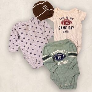 0-3 Month Onesie Football Lot